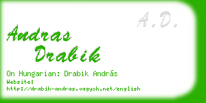 andras drabik business card